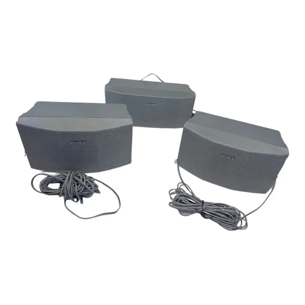 Sony Vintage 3 Speaker Set Model # SS - RS175D & SS - CT175D Silver
